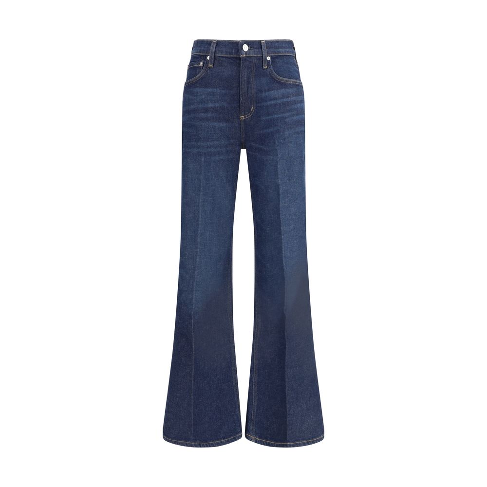 Blue Cotton Flared Jeans Pants Citizens of Humanity
