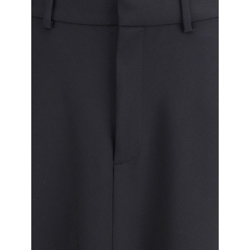 Black Fleece Wool Long Skirt Skirts Balenciaga