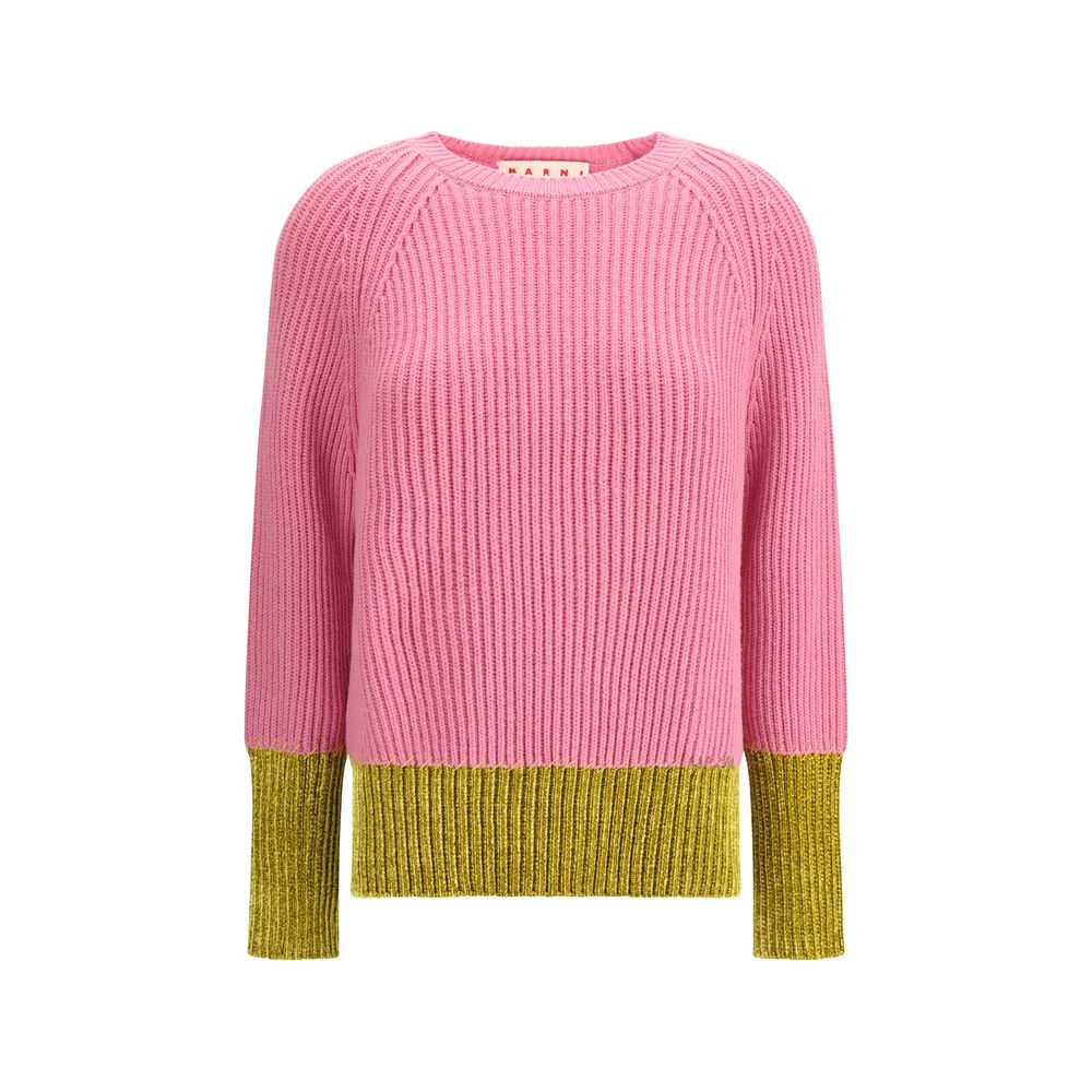 Multicolor Fleece Wool Sweatshirt Knitwear Marni