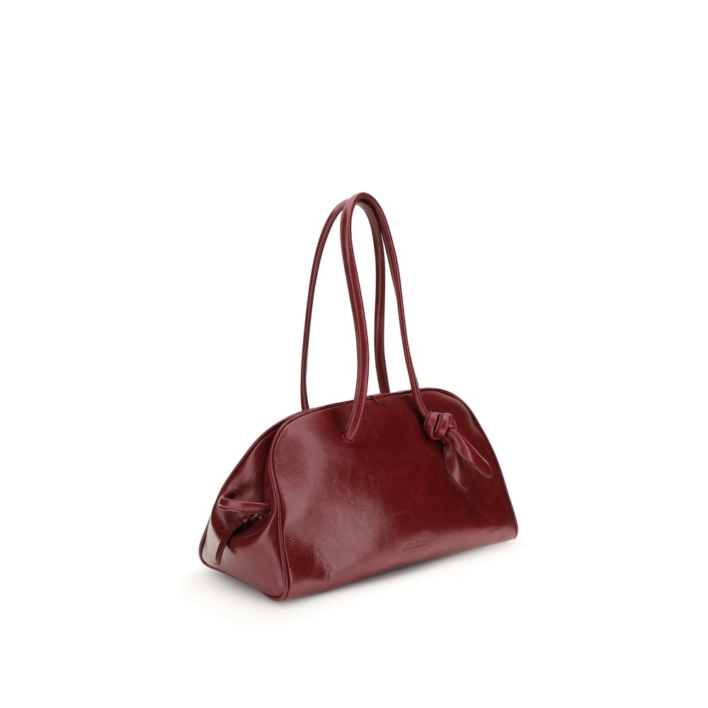 Red Calf Leather Bos Taurus Shoulder Bag Bags Jacquemus