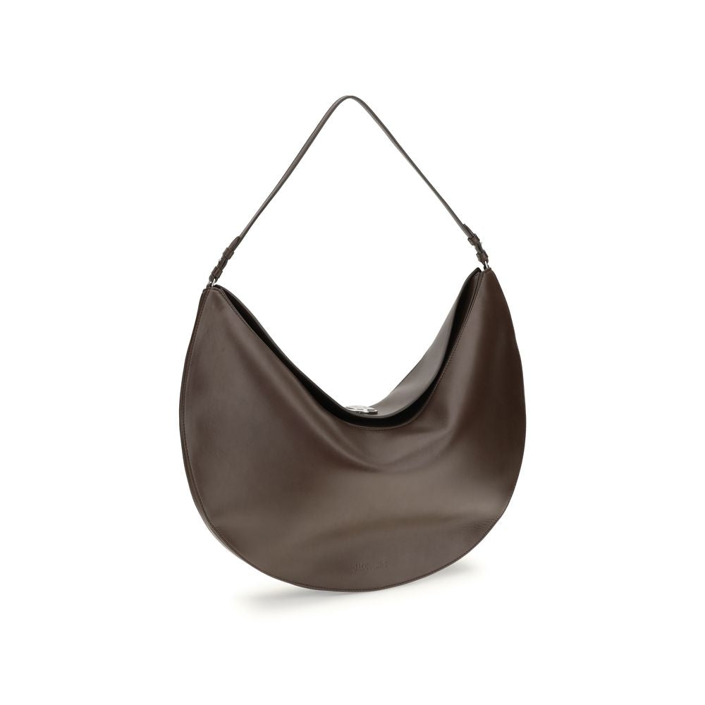 Brown Calf Leather Bos Taurus Shoulder Bag Bags Jacquemus