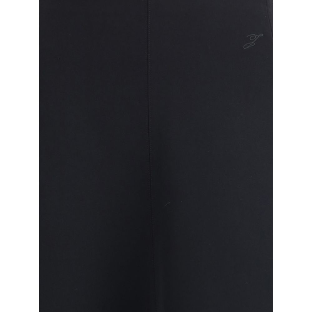 Black Cotton Midi Skirt Skirts Jacquemus