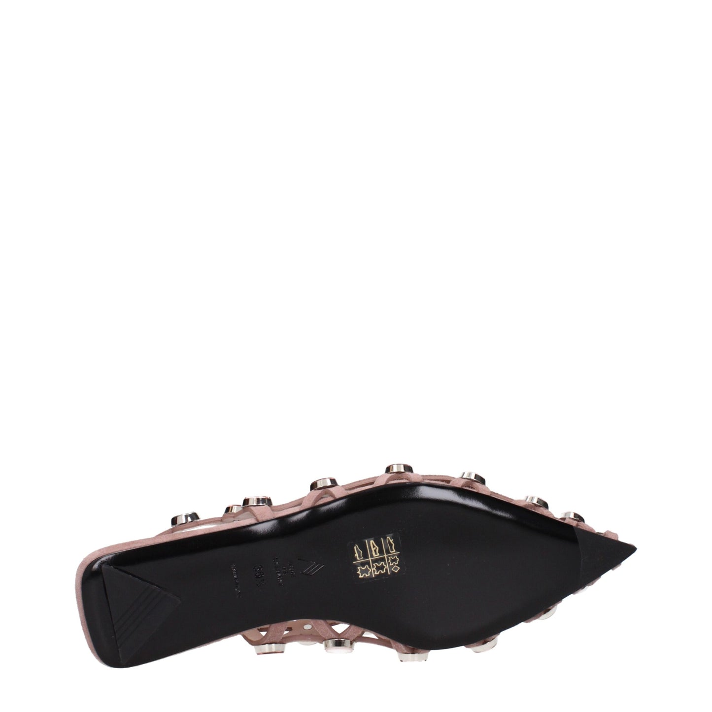 Pink Leather Ballet Flats Shoes The Attico