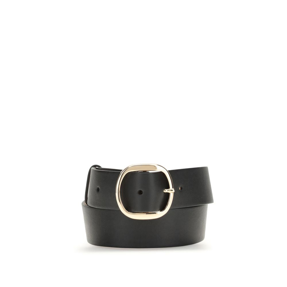 Black Leather Regular Belt Belt Gabriela Hearst