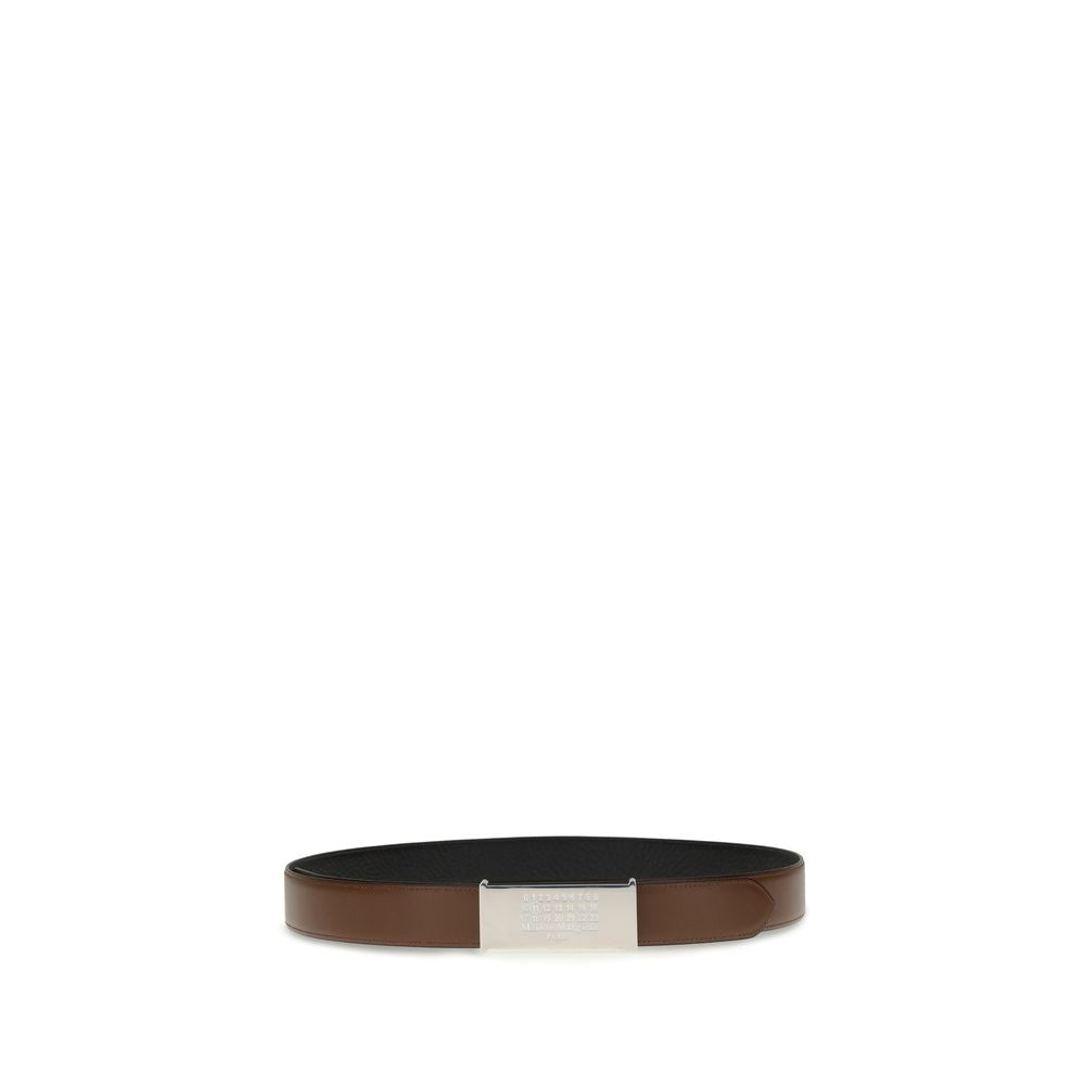 Brown Leather Regular Belt Belt Margiela