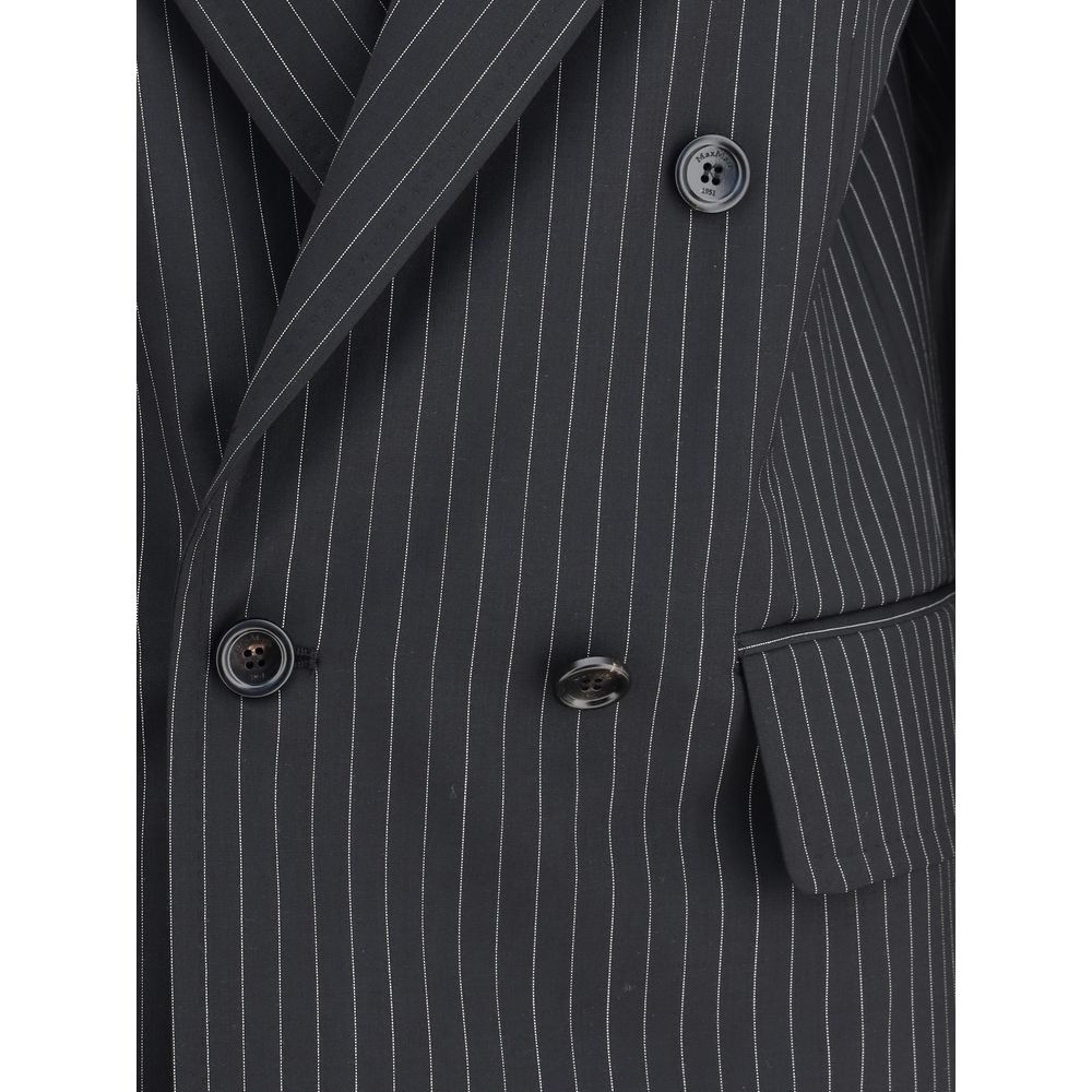 Black Fleece Wool Blazer Blazer Max Mara
