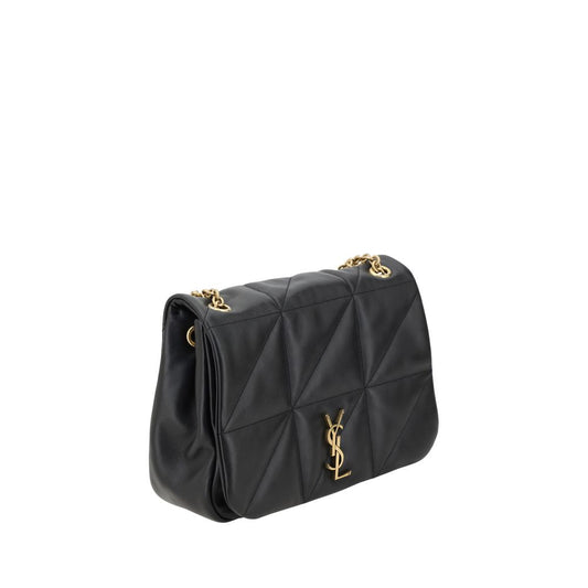 Black Calf Leather Bos Taurus Shoulder Bag Bags Saint Laurent