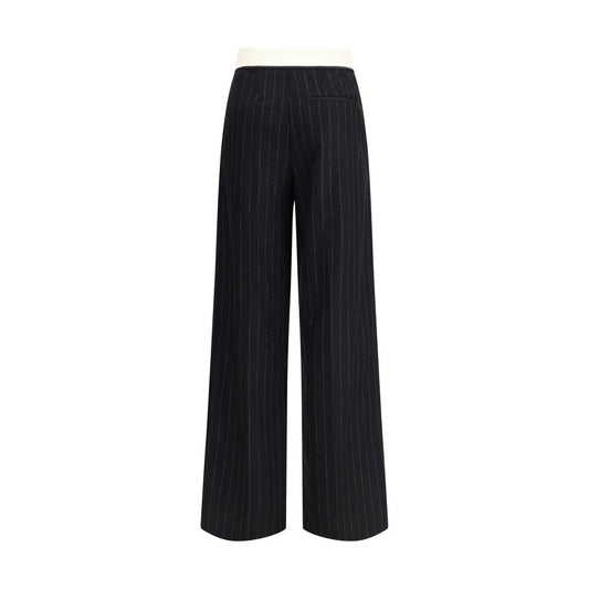 Black Wool Dress Pants Pants Forte_Forte