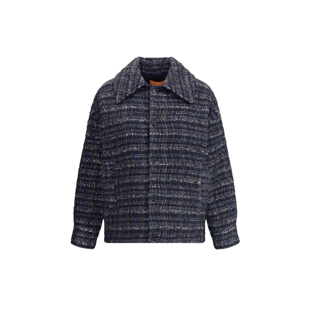 Blue Viscose Coat Coats Missoni