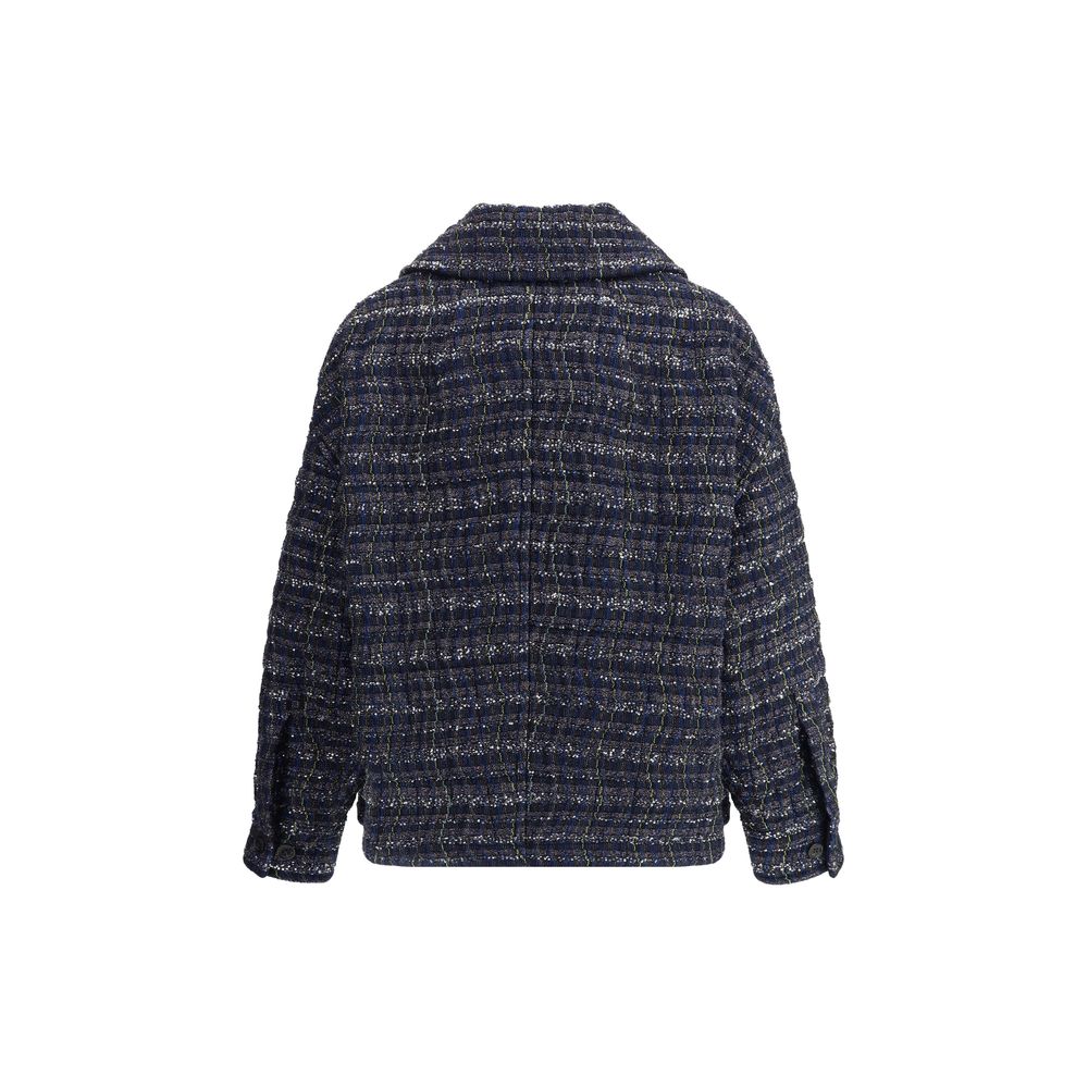 Blue Viscose Coat Coats Missoni