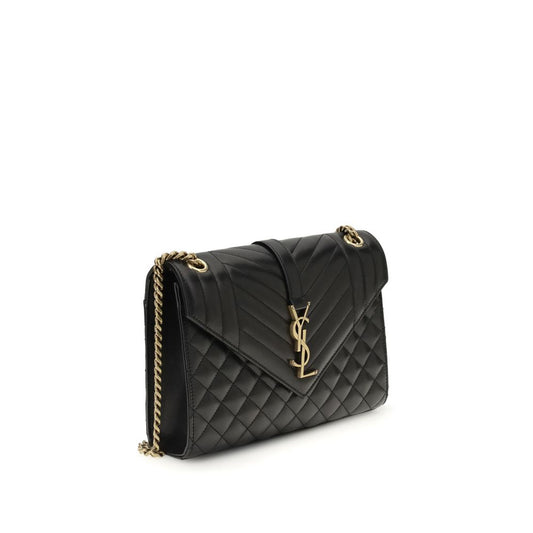Black Calf Leather Bos Taurus Shoulder Bag Bags Saint Laurent