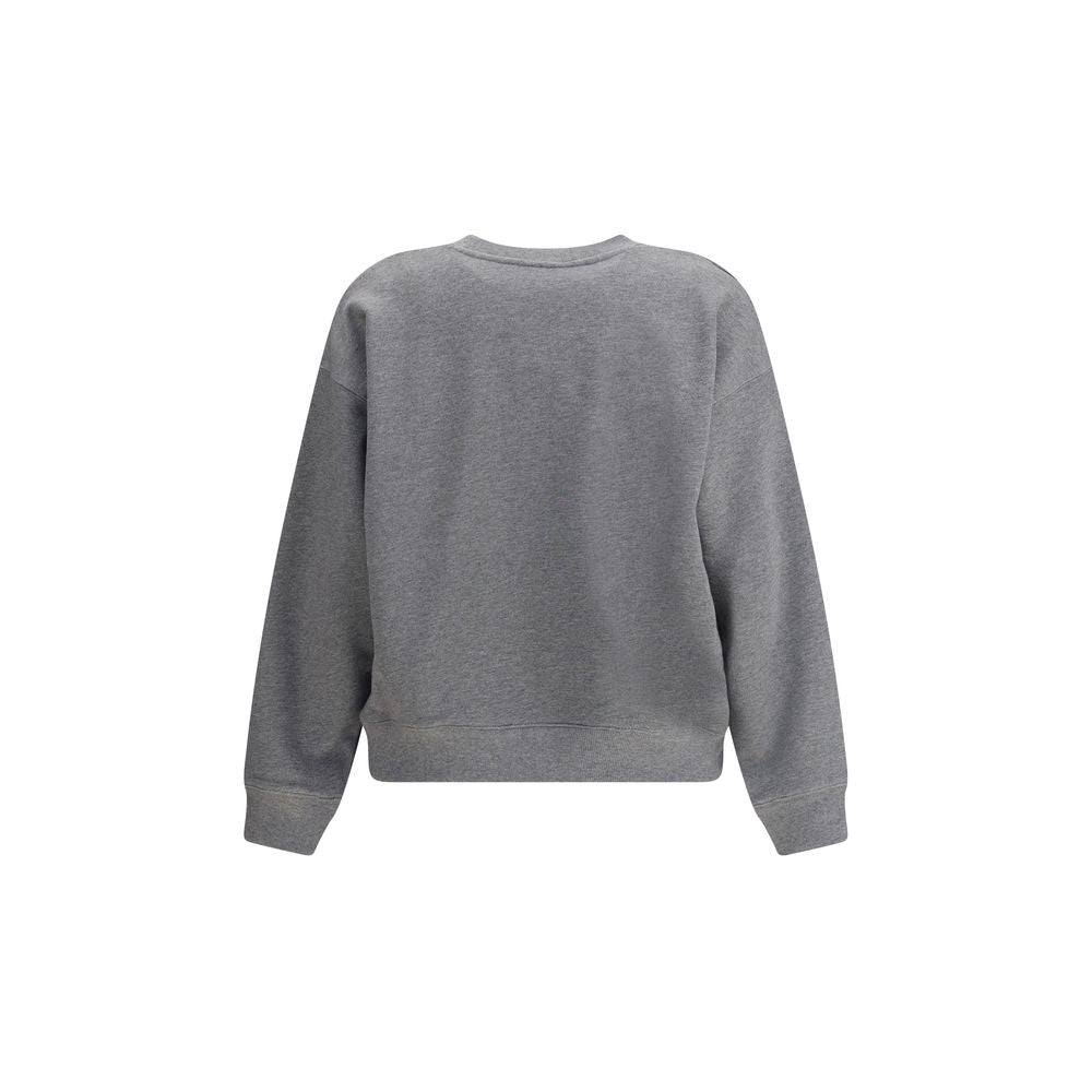 Gray Cotton Sweatshirt Knitwear Maison Kitsuné