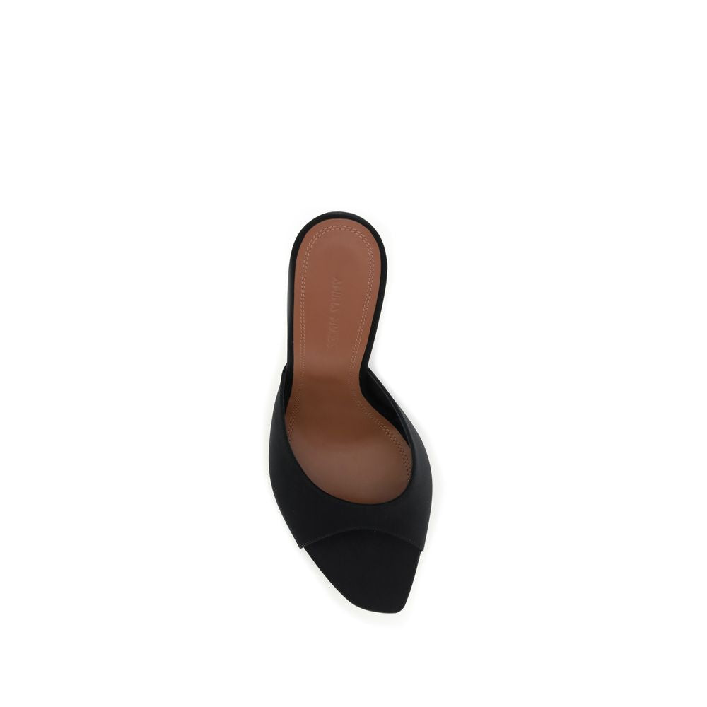 Black Calf Leather Bos Taurus High Heel Pumps Shoes Amina Muaddi