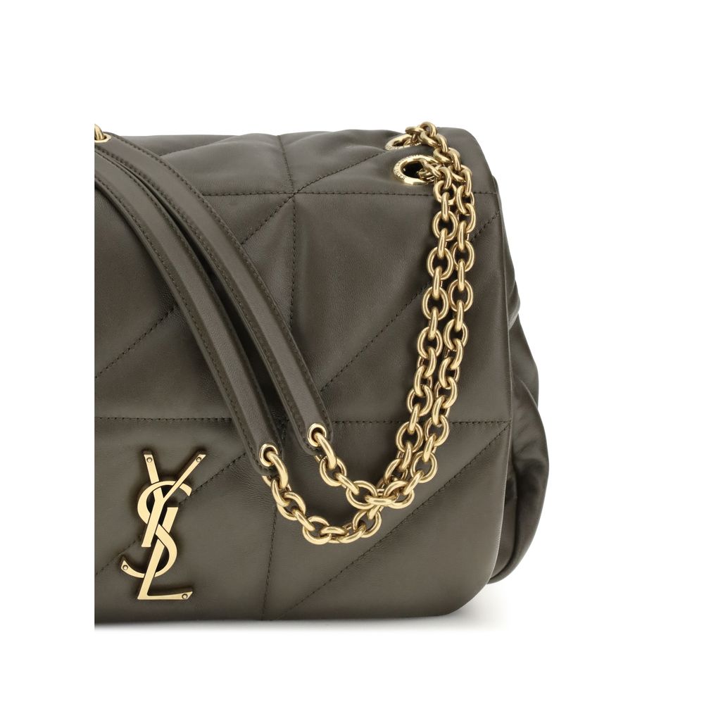 Green Calf Leather Bos Taurus Shoulder Bag Bags Saint Laurent