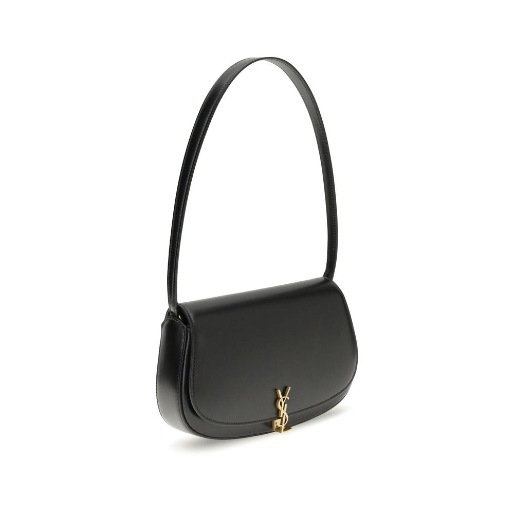 Black Calf Leather Bos Taurus Shoulder Bag Bags Saint Laurent