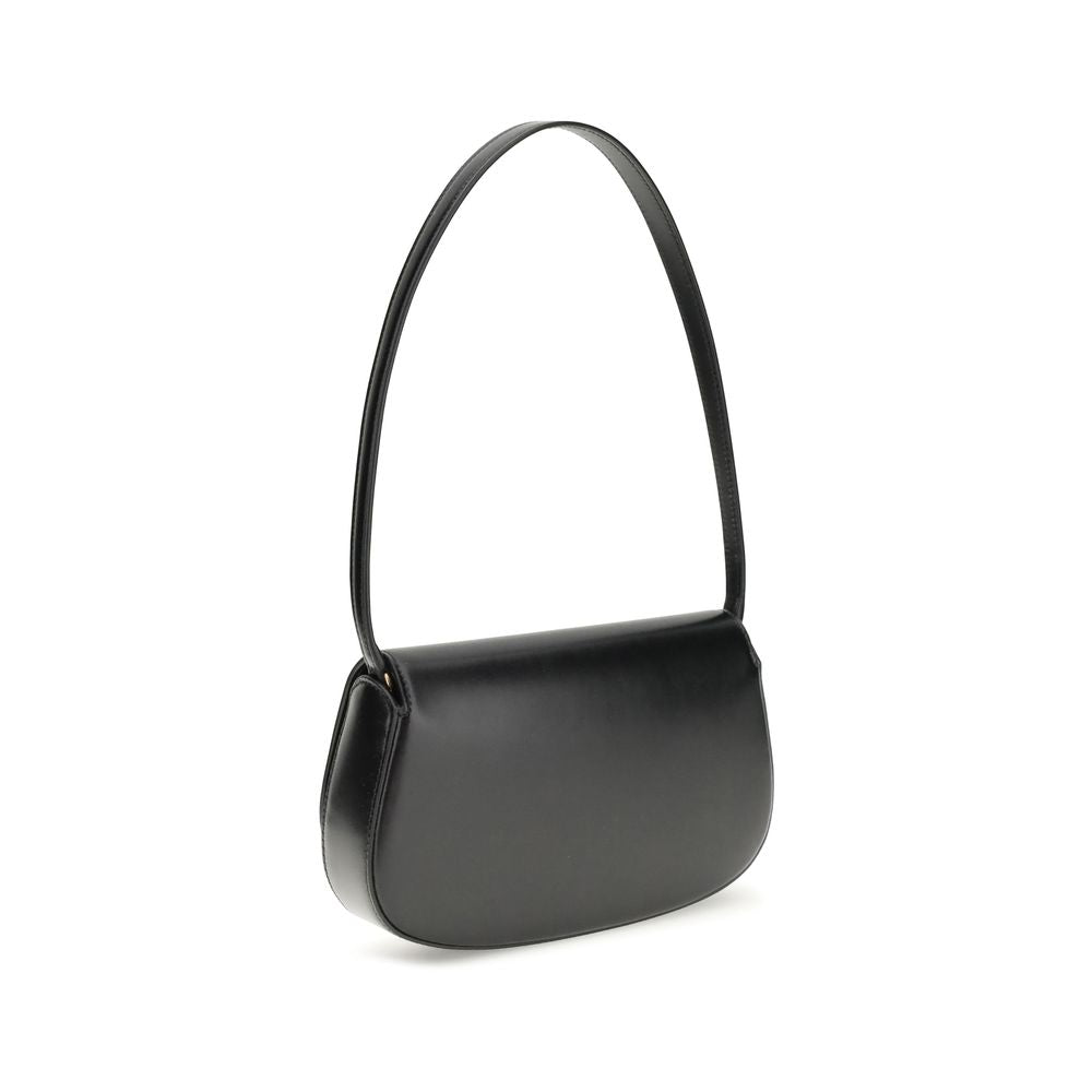 Black Calf Leather Bos Taurus Shoulder Bag Bags Saint Laurent