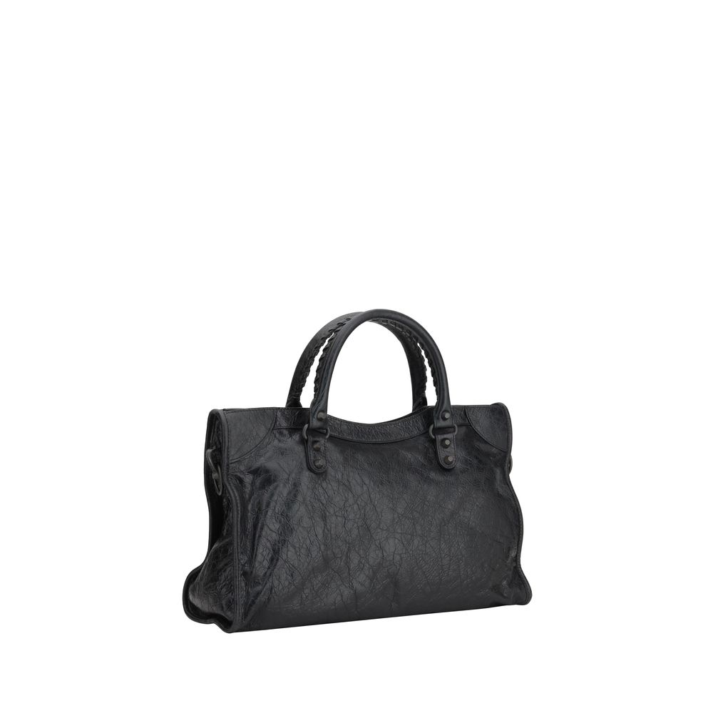Black Calf Leather Bos Taurus Shoulder Bag Bags Balenciaga