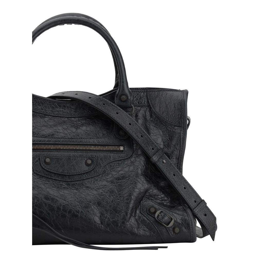 Black Calf Leather Bos Taurus Shoulder Bag Bags Balenciaga
