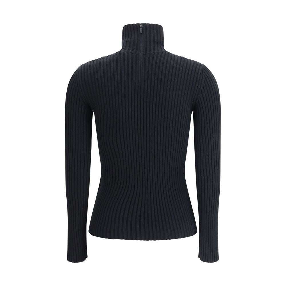 Black Wool Long Sleeve T-Shirt Max Mara