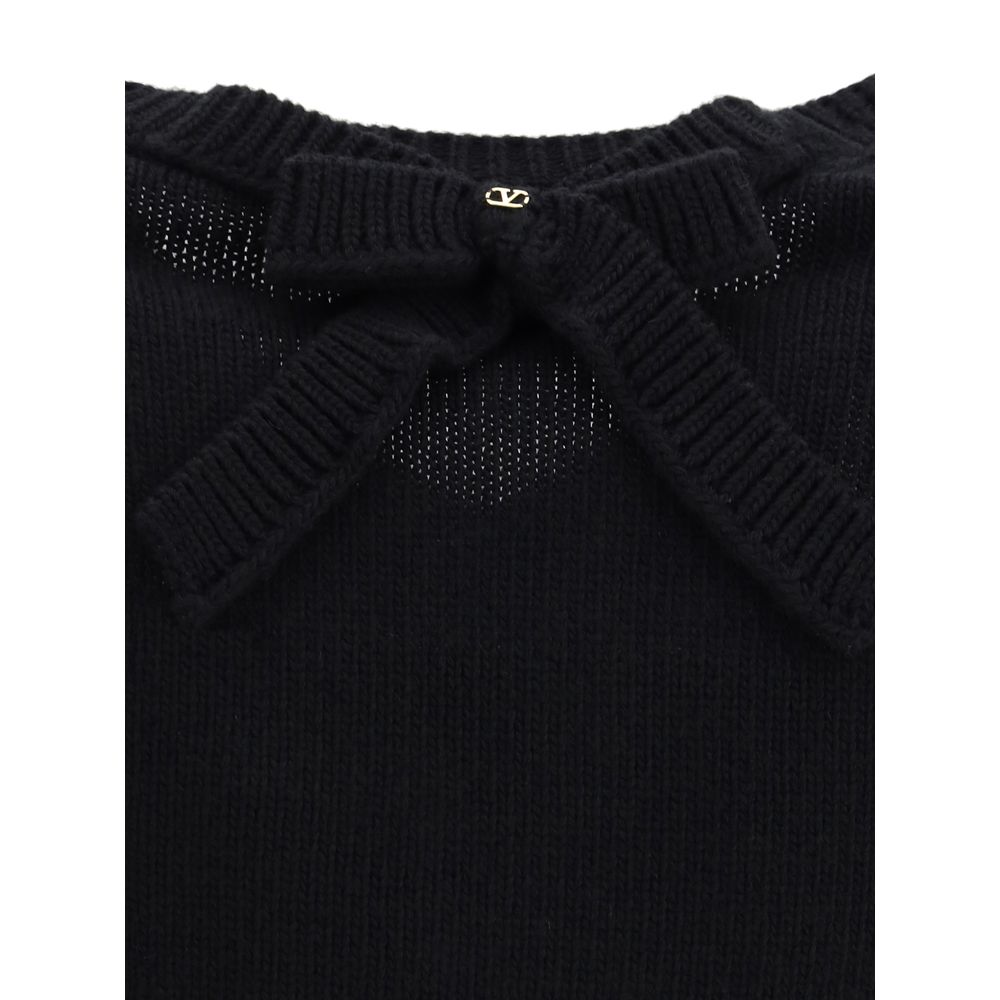 Black Fleece Wool Sweatshirt Knitwear Valentino