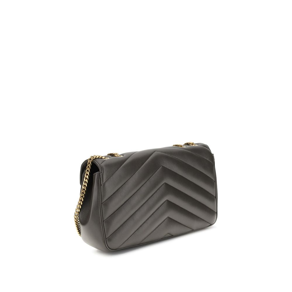 Gray Calf Leather Bos Taurus Shoulder Bag Bags Saint Laurent