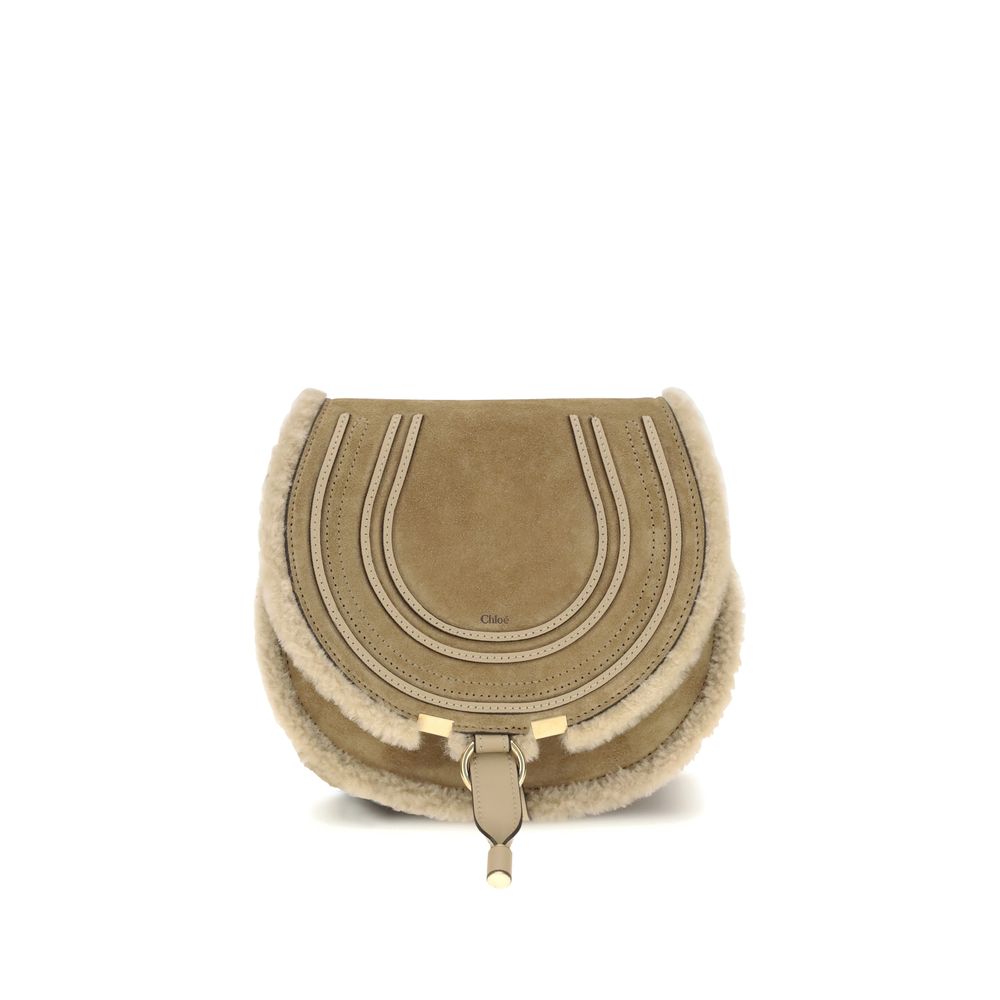 Beige Calf Leather Bos Taurus Shoulder Bag Bags Chloé