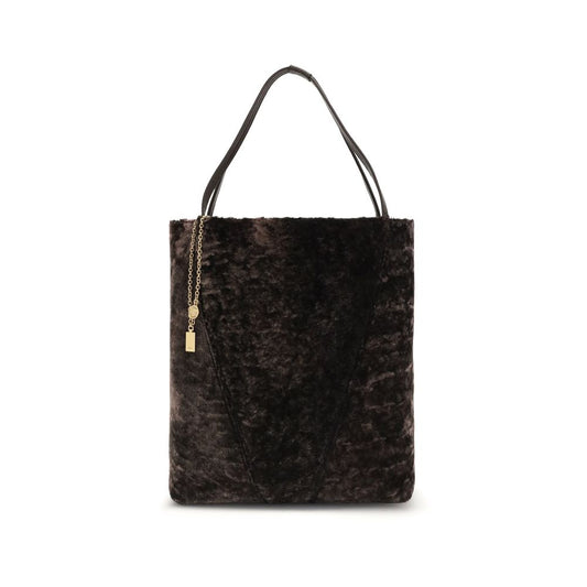 Brown Fur Shoulder Bag Bags Chloé