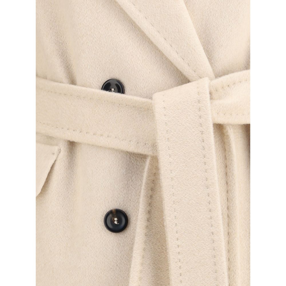 Beige Cashmere Coat Coats Max Mara
