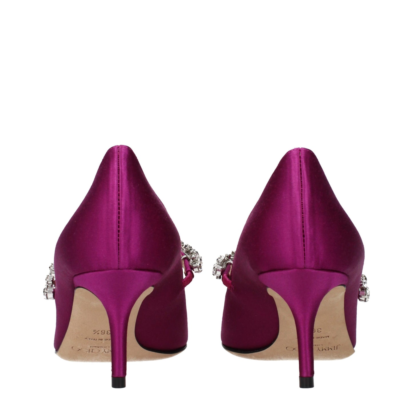 Pink Satin Mid Heel Pumps Shoes Jimmy Choo