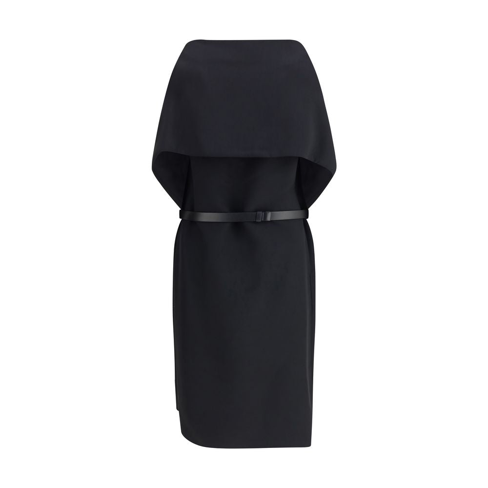 Black Viscose Casual Dress Ferragamo