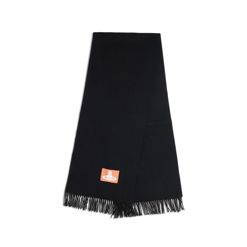 Black Wool Scarf Scarve Vivienne Westwood