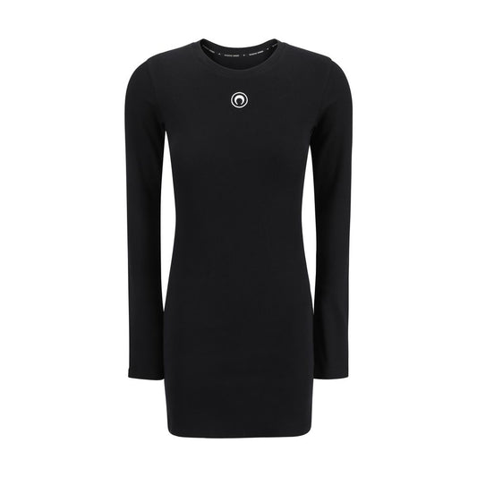 Black Cotton Casual Dress Dress Marine Serre