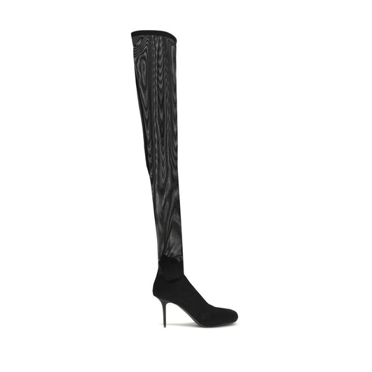 Black Polyamide Over The Knee Shoes Courrèges