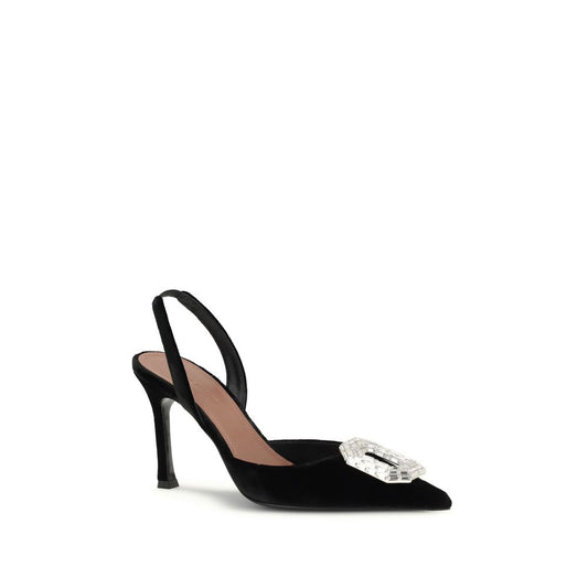 Black Calf Leather Bos Taurus High Heel Pumps