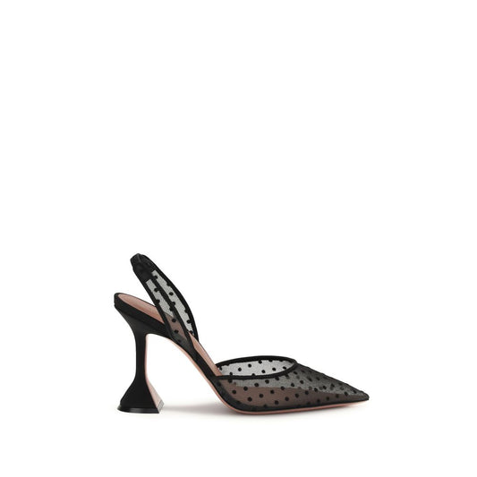 Black Polyester Pumps