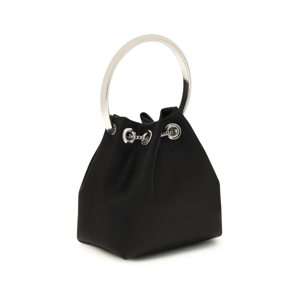 Black Silk Shoulder Bag