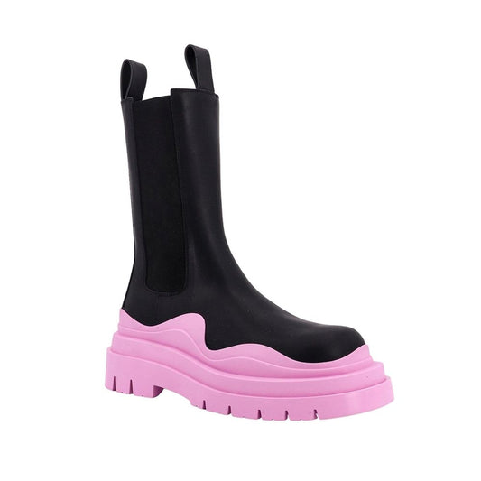 Black Calfskin Chelsea Boots