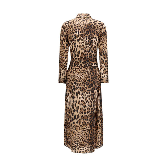 Multicolor Silk Casual Dress