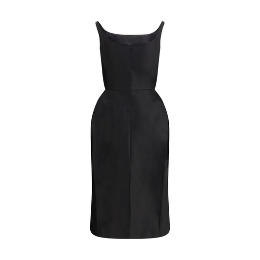 Black Cotton Casual Dress Dress Magda Butrym