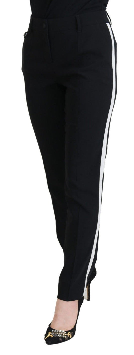 Black High Waist Women Pants Dolce & Gabbana