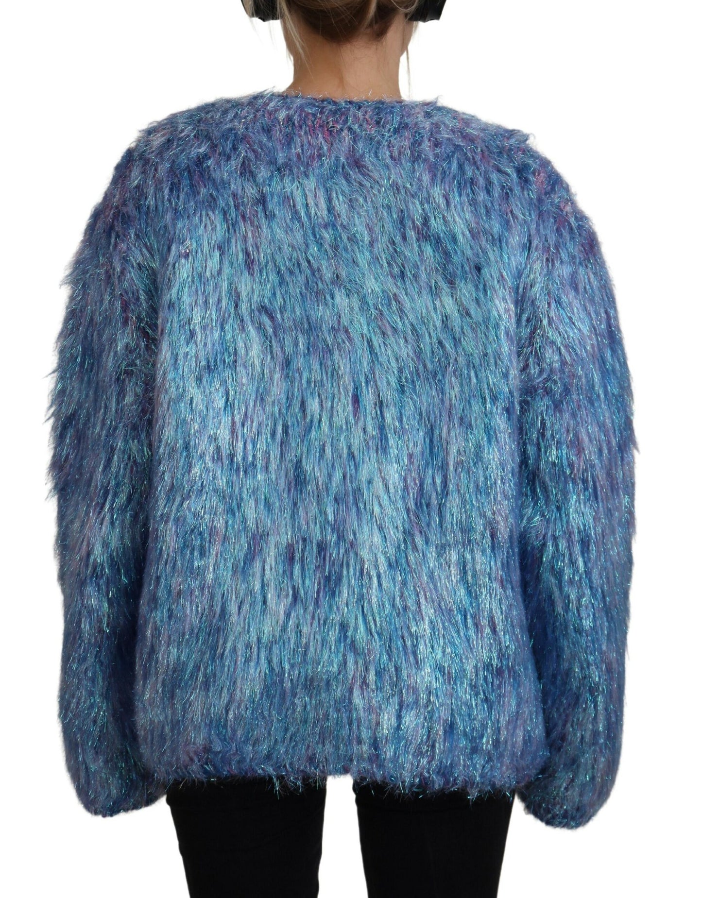 Multicolor Polyester Fringes Coat Jacket Coats Dolce & Gabbana