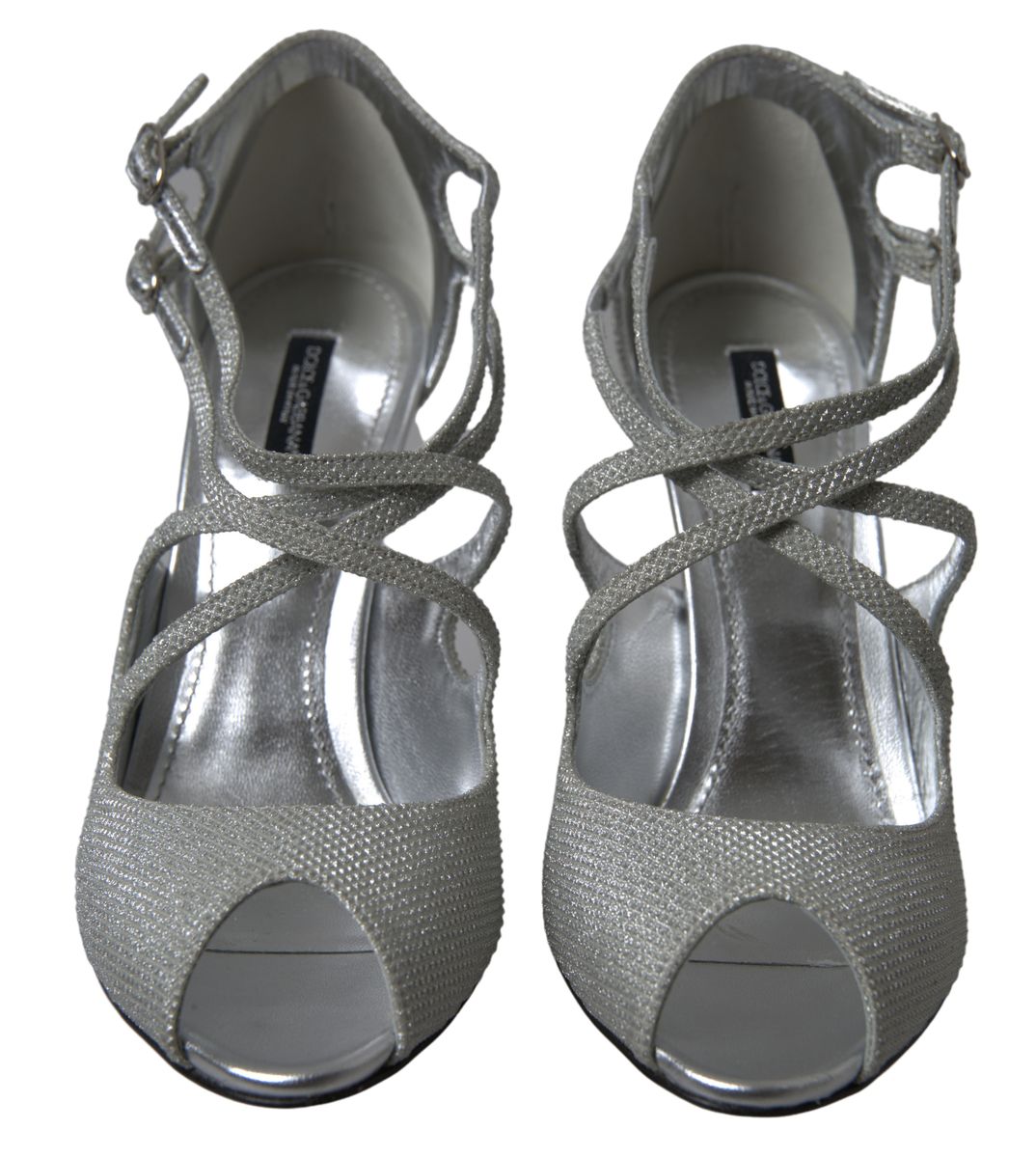 Silver Shimmers Sandals Heel Pumps Shoes Shoes Dolce & Gabbana