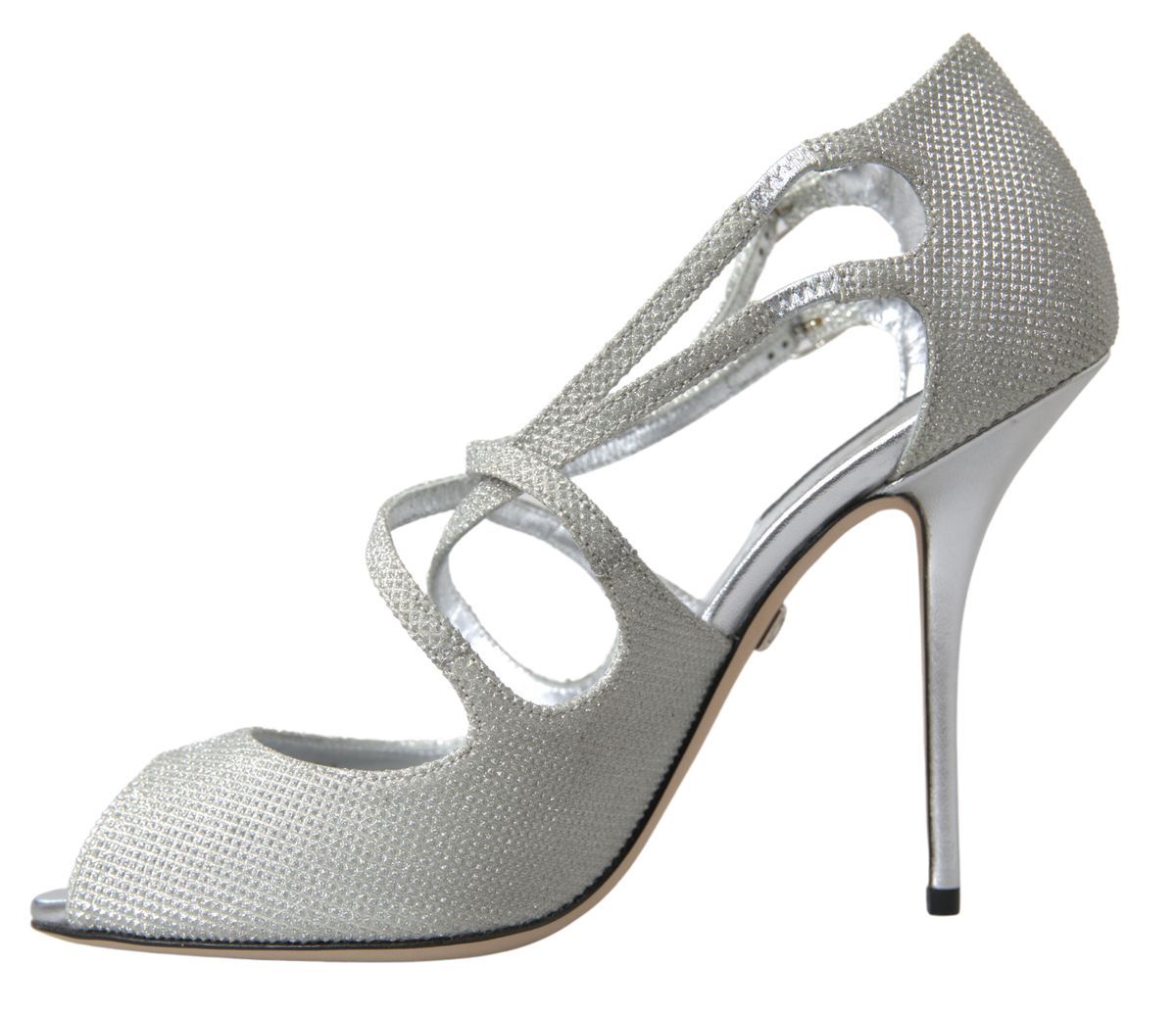 Silver Shimmers Sandals Heel Pumps Shoes Shoes Dolce & Gabbana