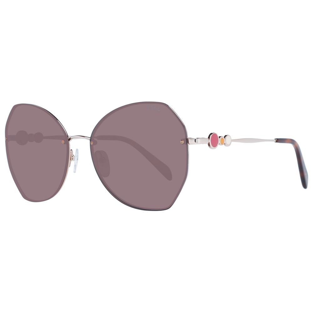 Rose Gold Metal Sunglasses Sunglasses Emilio Pucci