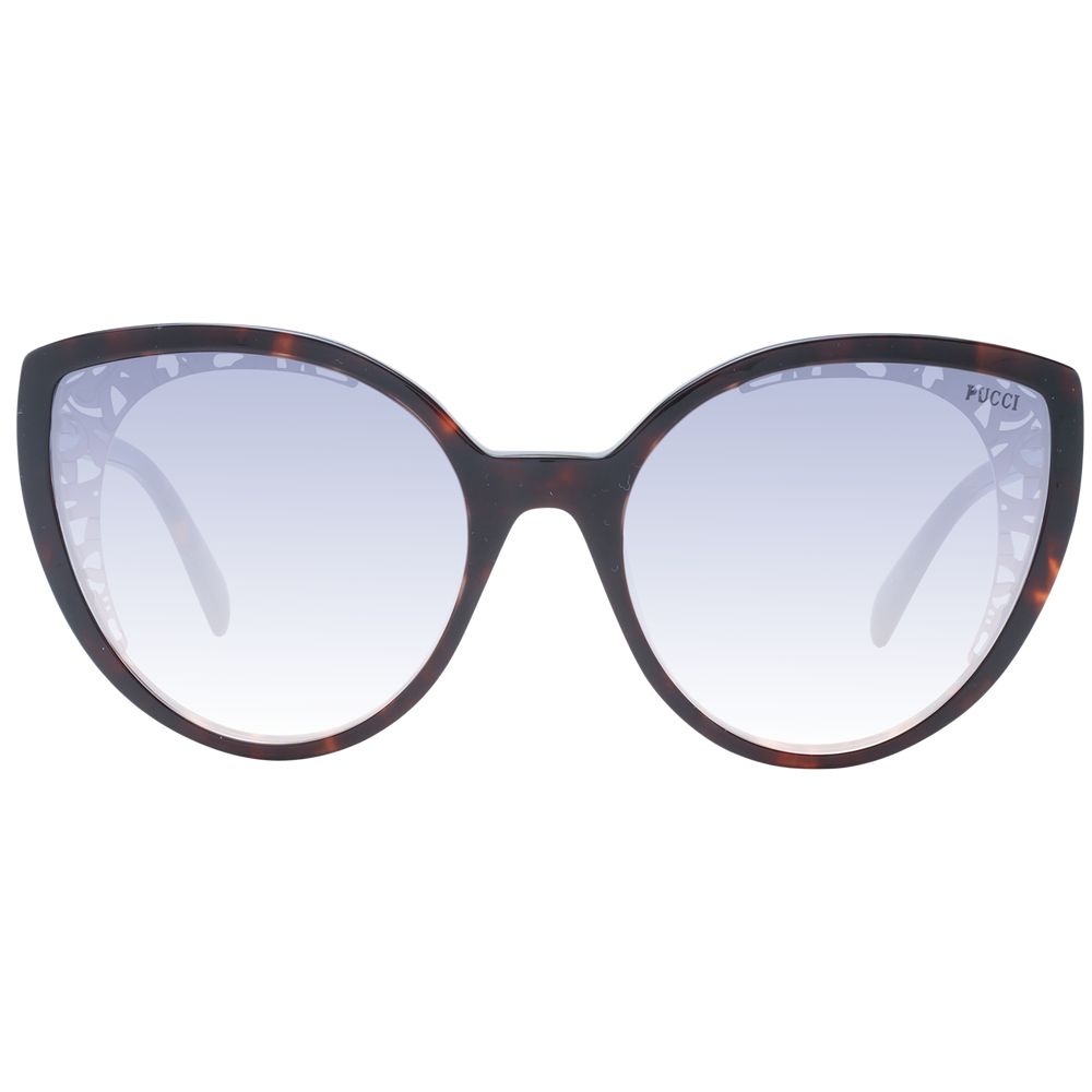 Brown Plastic Sunglasses Sunglasses Emilio Pucci
