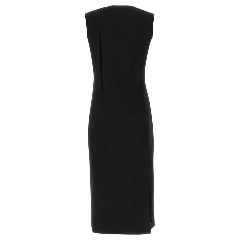 Black Viscose Women Dress Dress Versace