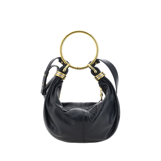 Black Calf Leather Bos Taurus Handbag Bags Chloé
