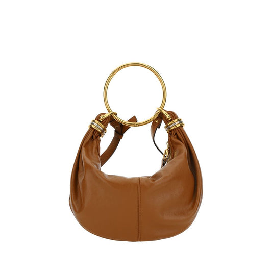Brown Calf Leather Bos Taurus Handbag Bags Chloé