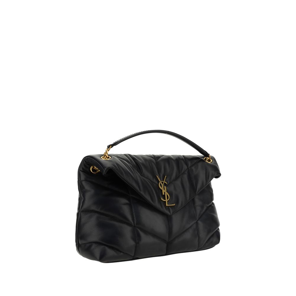 Black Lamb Leather Shoulder Bag Bags Saint Laurent