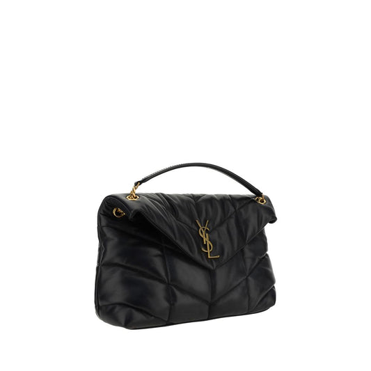 Black Lamb Leather Shoulder Bag Bags Saint Laurent